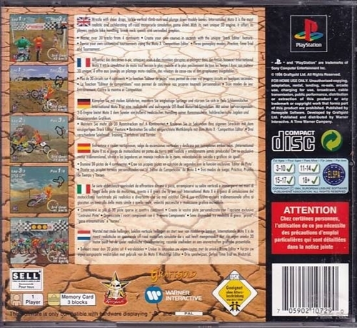 International Moto X - PS1 (B Grade) (Genbrug)